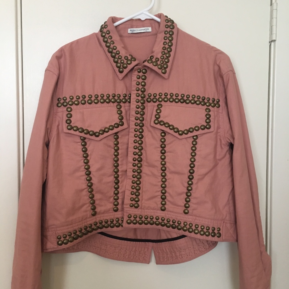 Rebecca Minkoff Studded Pink Jacket